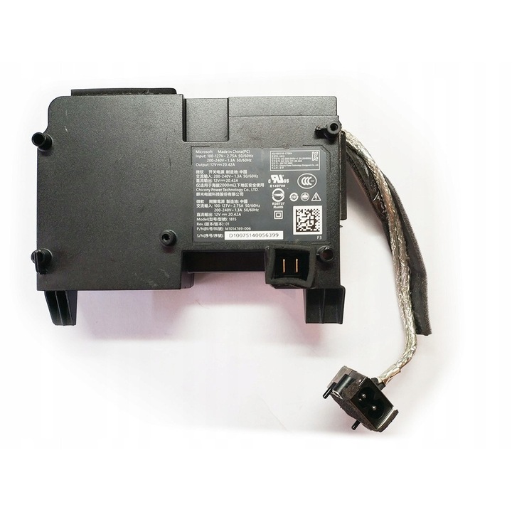 Teljes tápegység, kompatibilis a Microsoft Xbox One X, 1815-ös modellel, 12V, 20,42A, fekete