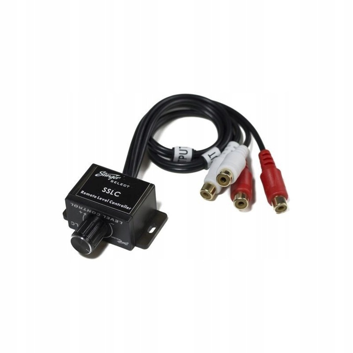 Pilot de control Stinger SSLC pentru amplificator RCA, reglare volum, 2 intrari x RCA, 2 iesiri x RCA