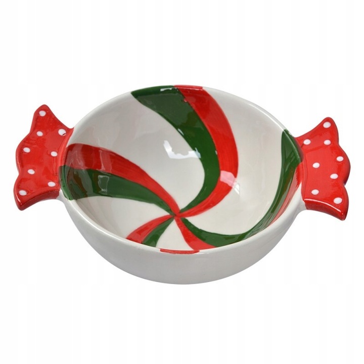 Bol Porcelan C&E, Culoare rosu-verde, 300 ml, 13x5,5 cm