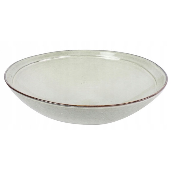 Yarah kerámia tál, Decostar, 1500 ml, szürke, 28x8 cm