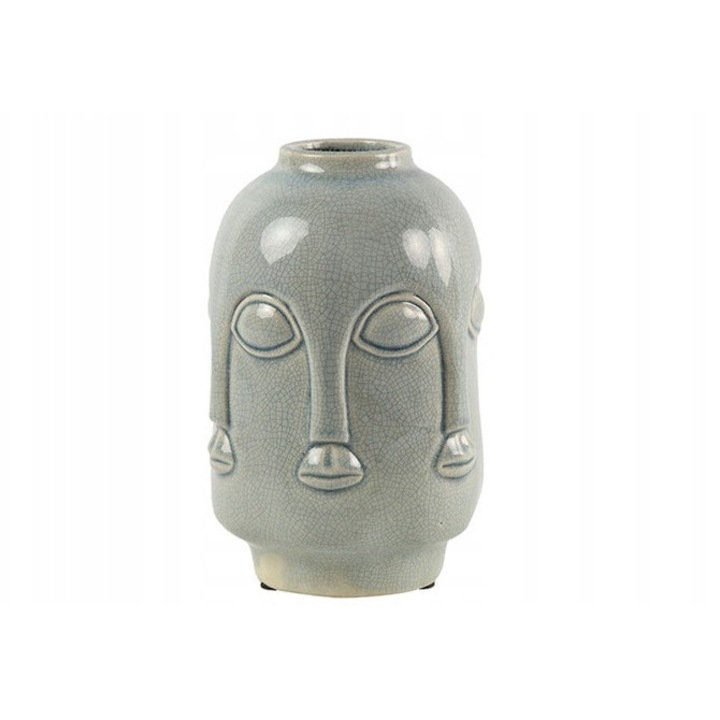 Vaza ceramica albastra, 24x16cm