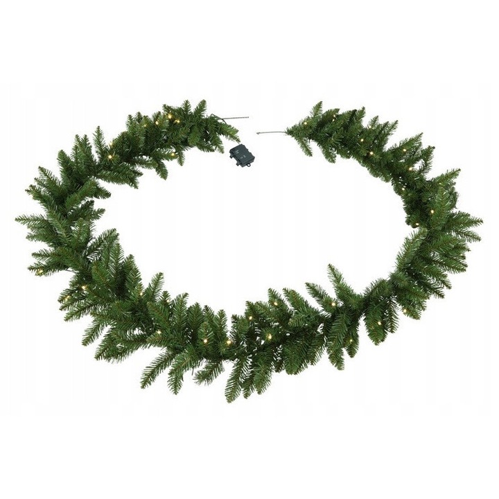 Girlanda LED Decostar 270x15cm, verde, 50 diod LED, cu timer