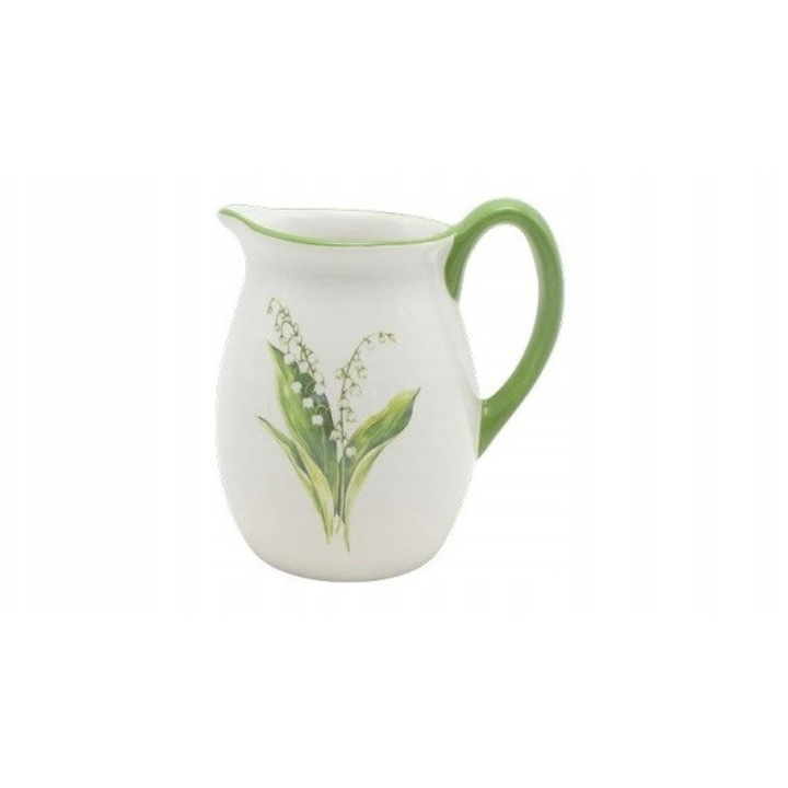 Cana Exner ceramica alba, 0,8L, 14,9x10,8x14,5cm