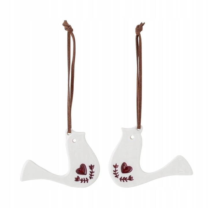 Set accesorii decorative, Bloomingville, 2 pasari, 5x6cm