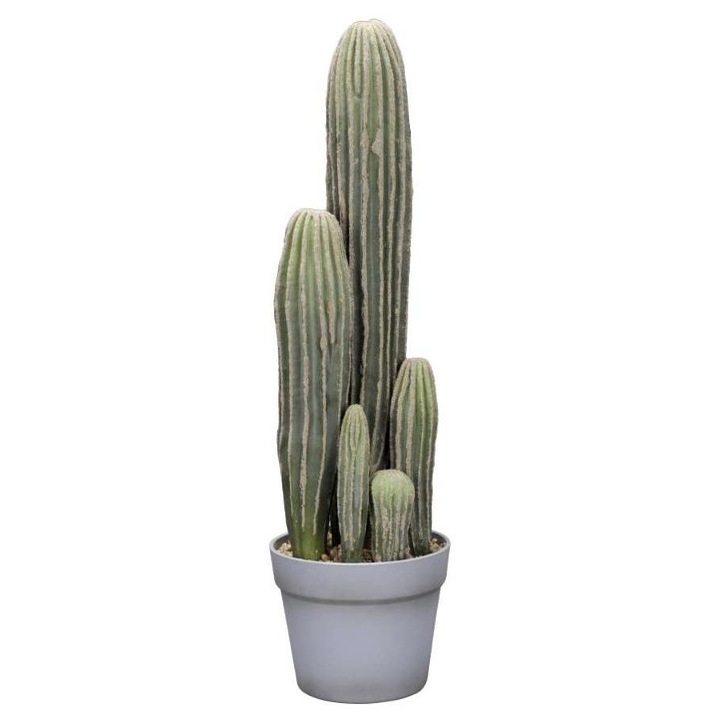 Planta artificiala cactus in ghiveci, 58cm, 16x13cm, verde