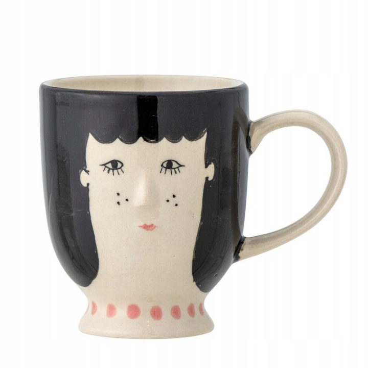 Cana ceramica Bloomingville, fata, 170ml, 8x7cm