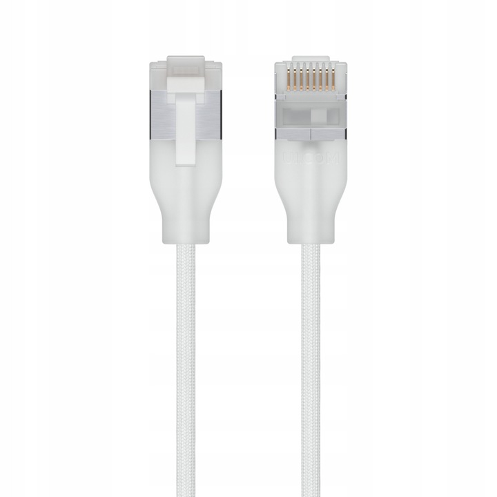 Cablu patch Ubiquiti UACC-Cable-Patch-EL-C6A, 15m, alb, Cat6A, PoE++