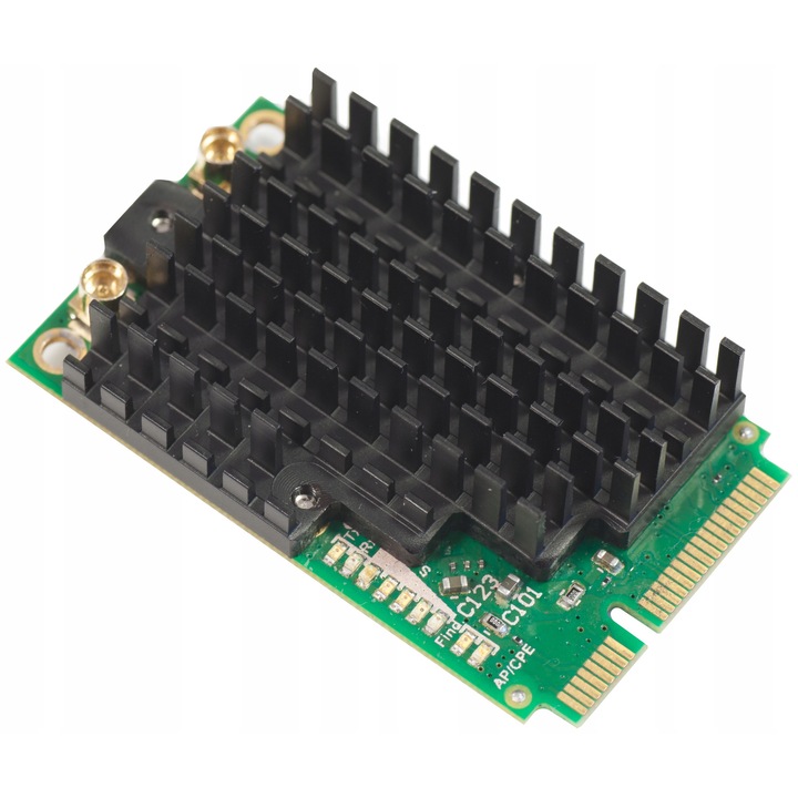 Placa miniPCI-e MikroTik R11e-2HPnD, 2x MMCX, 2,4GHz, 300Mbps