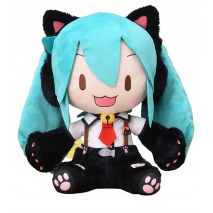 Плюшена играчка Miku - Kitty Cat, Sega, 30 см, Project Diva Arcade Future Tone, многоцветна