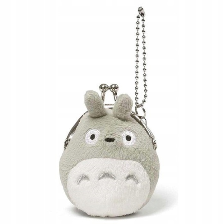 Portmoneu Mini Totoro, Studio Ghibli, 8x11cm, plus, cu fermoar