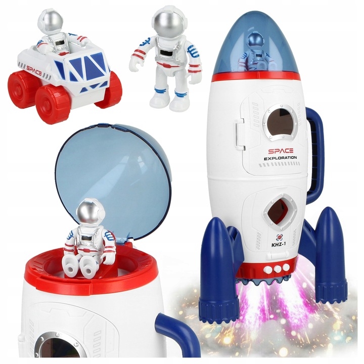 Űrállomás, Allvo, 3 asztronauta figura, többszínű, 3 év +