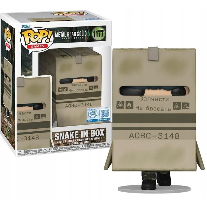 Funko POP! METAL GEAR SOLID 1177 Snake figura dobozban