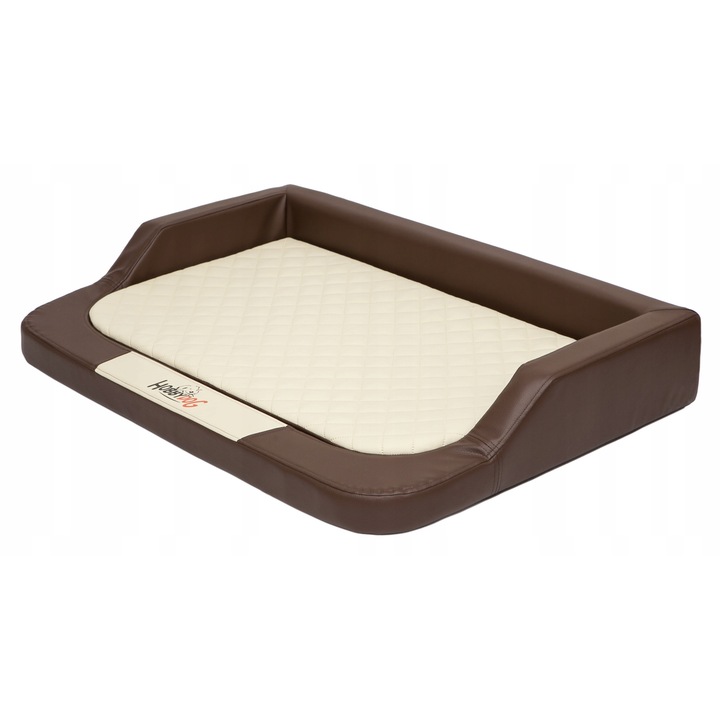 Culcus ortopedic pentru caini, Hobbydog, XL MEDICO LUX, 94x62cm, culoare: braz, fara saltea
