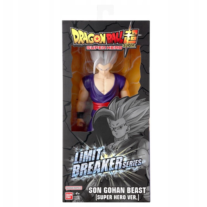 Figurina Dragon Ball Super Limit Breaker 30cm, Bandai, Gohan Beast, detalii realiste, pozabila