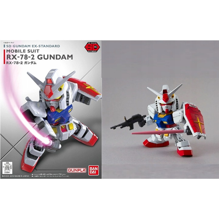 Фигурина, Gundam, SD Gundam Ex-Standard RX-78-2, комплект, многоцветен, 1/144