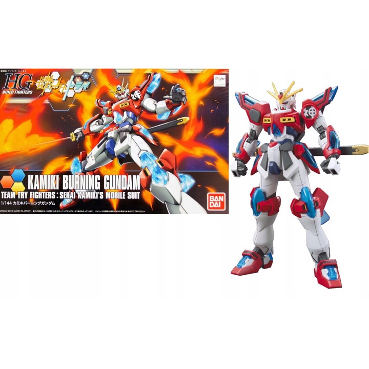 Фигурина Bandai Gundam Gunpla HG 1/144 Kamiki Burning, 150 елемента, 13см, комплект