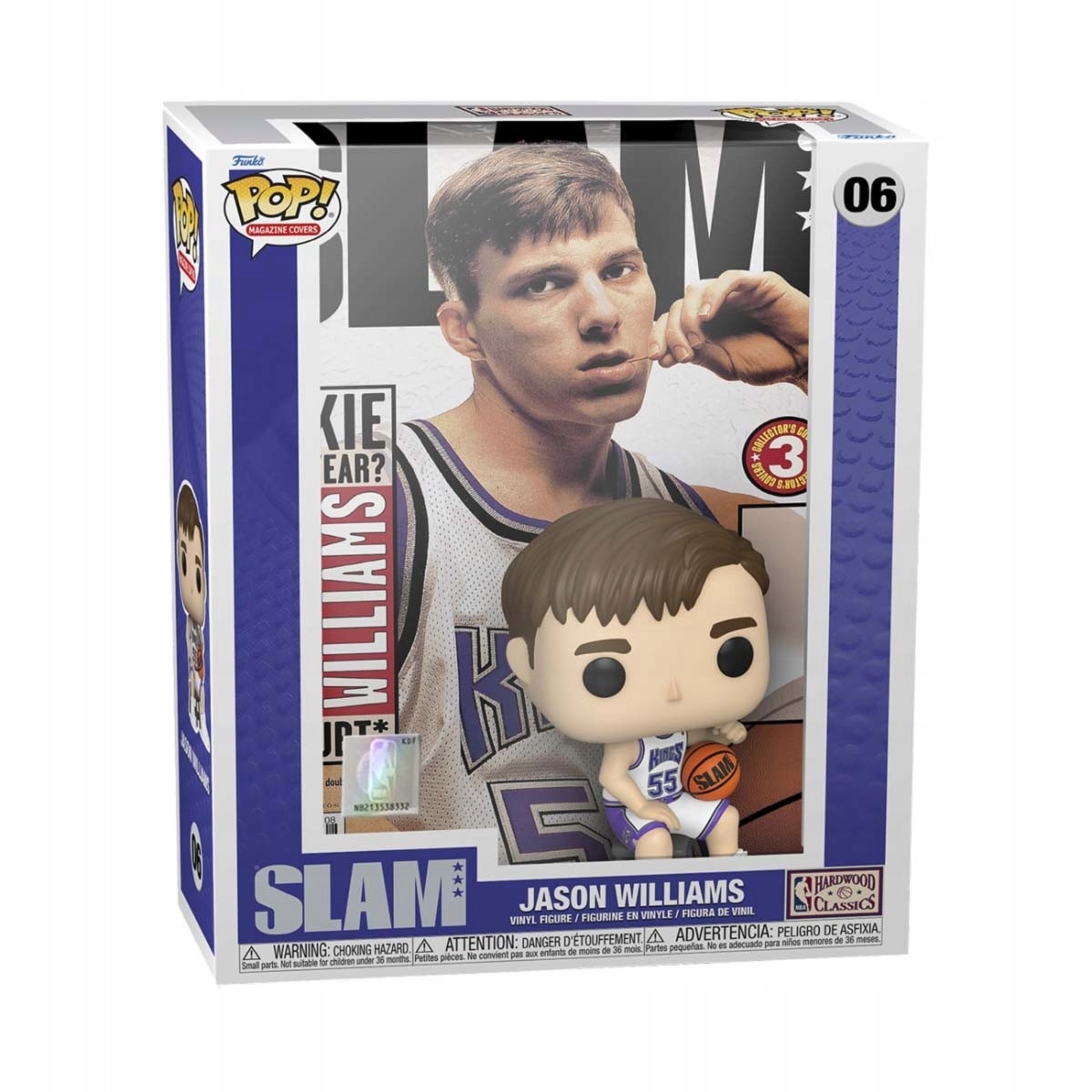 Figurina Funko Pop, NBA COVER 06 SLAM, Jason Williams, multicolor