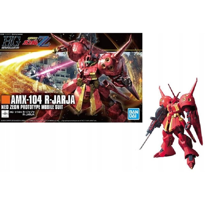 Фигурина Bandai HGUC 1/144 AMX-104 R-Jarja, многоцветна, 13 см, модел за сглобяване
