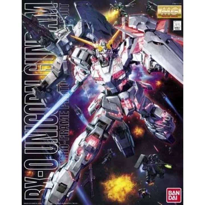 Модел за сглобяване GUNDAM MG 61608 RX-0 UNICORN GUNDAM, 18 см, многоцветен