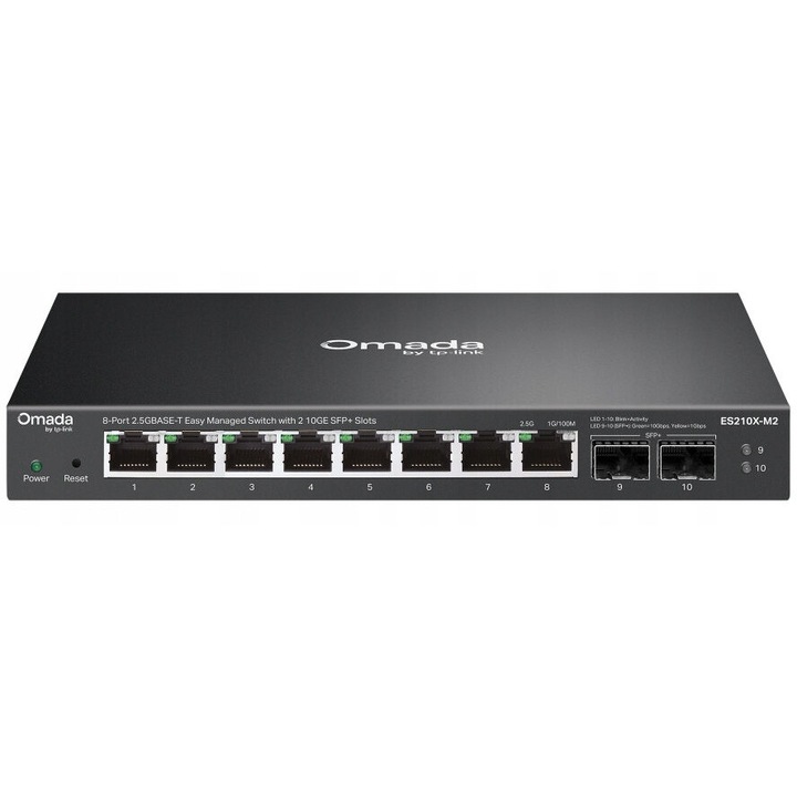TP-LINK Omada 8-portos 2.5GBASE-T switch 2 db 10GE SFP+ slottal