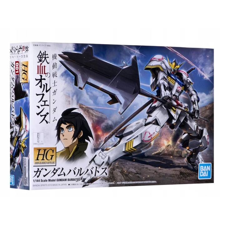 Модел пластмасов Gunpla ASW-G-08 Gundam Barbatos HG 1:144, комплект за сглобяване, многоцветен