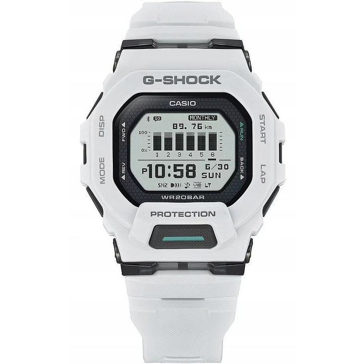 Casio G-SHOCK G-Squad GBD-200-7ER sportóra, fehér, méretek 50x50x15mm