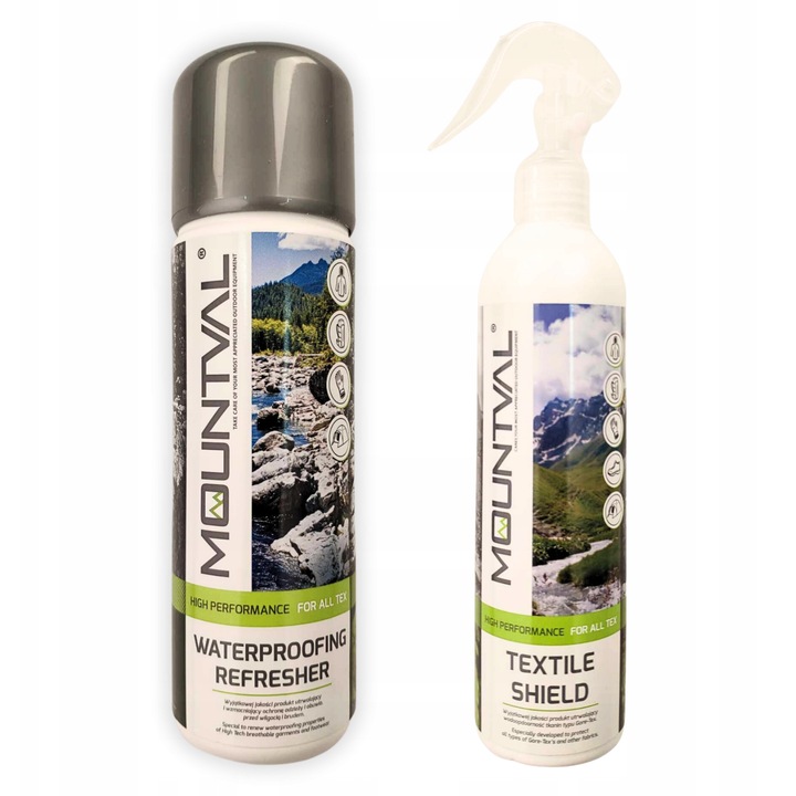 Mountval ruházat impregnáló szett, 300 ml, textil spray 300 ml, 300 ml