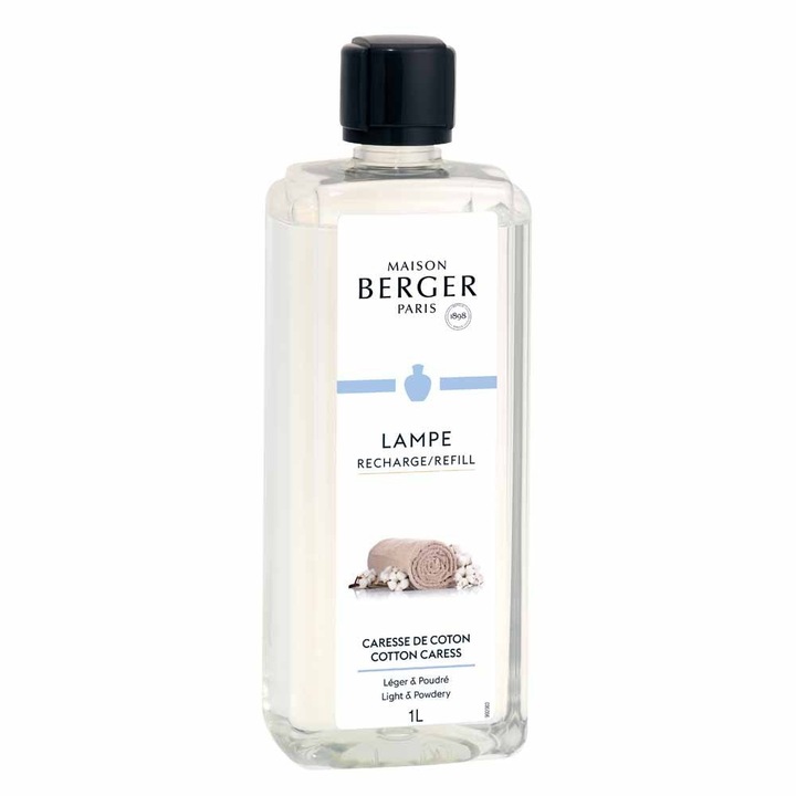 Maison Berger aromaterápiás illóolaj, Delikatna Bawelna, 1l, virágos illat, rózsa, vanília jegyek