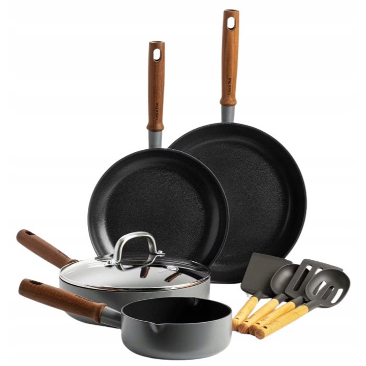 Комплект тигани GreenPan Mayflower 5 части, незалепващо покритие, индукция, газ