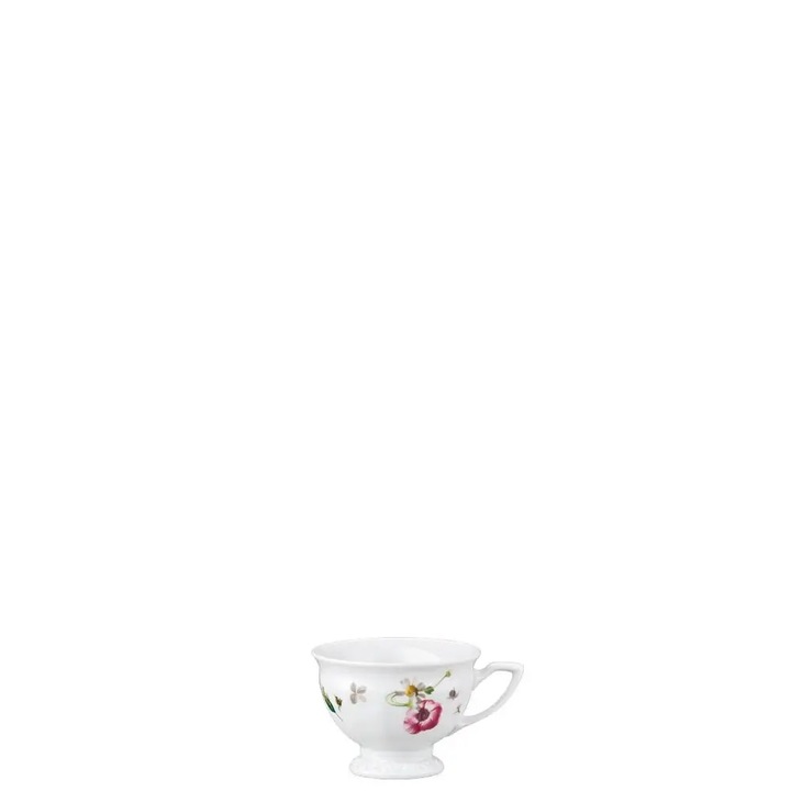 Чаша за еспресо Rosenthal Maria Roza 80ml, оранжева с флорални мотиви, комплект