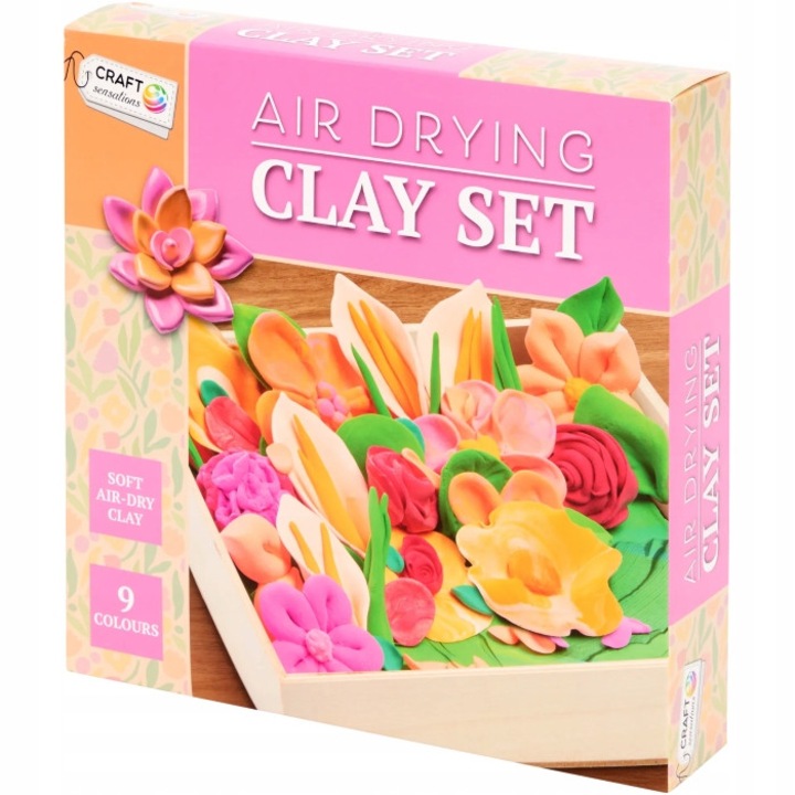 Комплект глина Craft Sensations, 3D, 9 цвята
