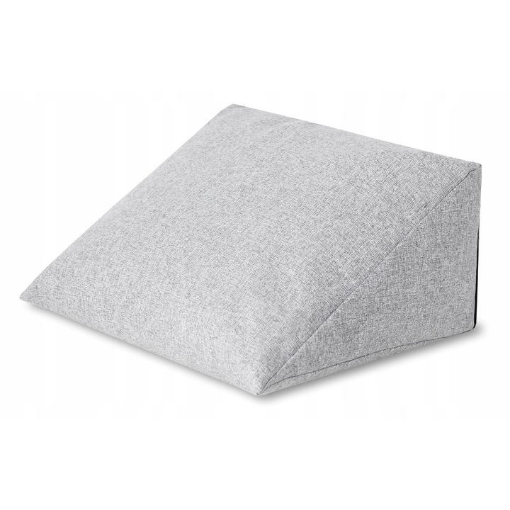 Perna cu inclinare tip pana, Hobbygarden, 55x45x27cm, gri, pentru picioare si spate