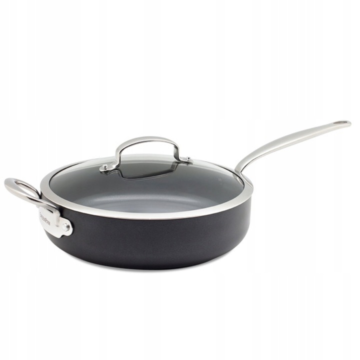 Тиган GreenPan Barcelona 28см, 4,2л, незалепващ, с капак, за всички видове котлони