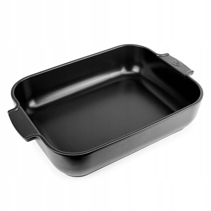 Vas ceramic dreptunghiular Peugeot Appolia 40cm negru satin