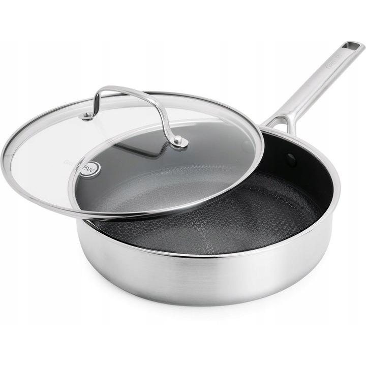 Тиган GreenPan Apex 24 см керамичен, дълбок, цвят мед