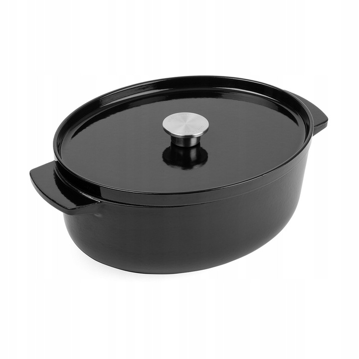 KitchenAid ovális zöld edény, 5,6 l, Onyx Black, 37,2x31,4x13,6 cm