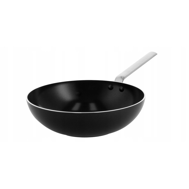 Уок тиган GreenPan Chef's Collection 28см 3,6л черен, анодизиран алуминий, керамика, без PFAS