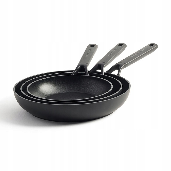 KitchenAid Classic kerámia serpenyő szett 20x4cm, 24x4cm, 28x4cm, alumínium, többszínű