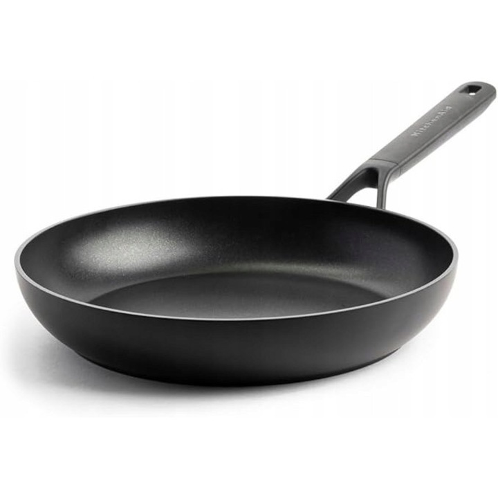 KitchenAid Classic serpenyő, kerámia, 30cm, fekete, tapadásmentes, minden típusú főzőlaphoz, szett