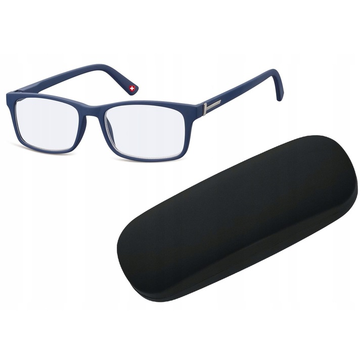 Ochelari de vedere Montana MBLF73B, +3.00, filtru Blue Light, granat, set cu 2 etui
