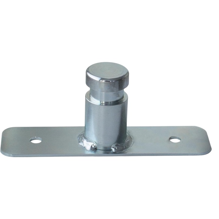 Placa adaptor DIN pentru stative, As Schwabe, 150x40mm, argintie, 0,38kg