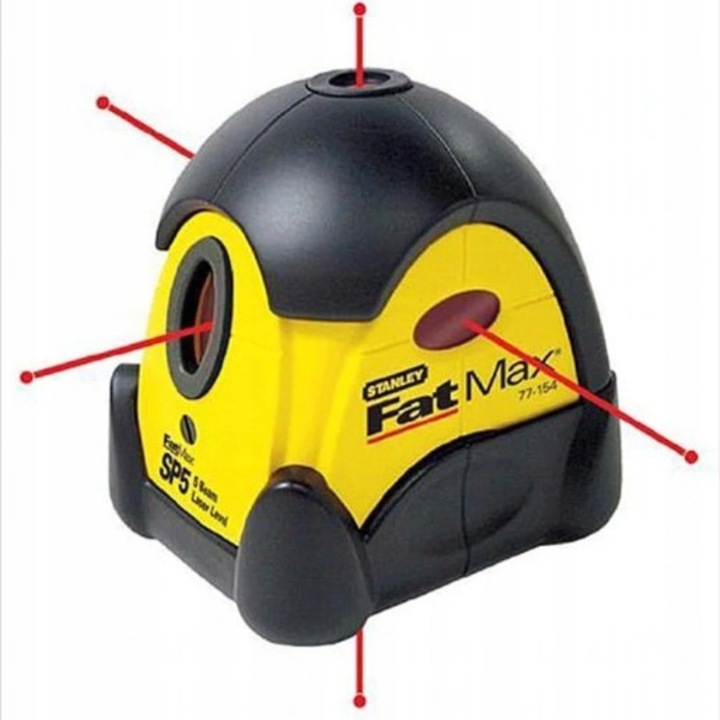 Nivela laser liniara Stanley SP5 77-154, 5 raze, 30m, alimentare cu 3 ...