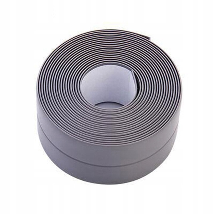 Banda de etansare autoadeziva, gri, 2,2cm x 3,2m, set pentru bucatarie si baie