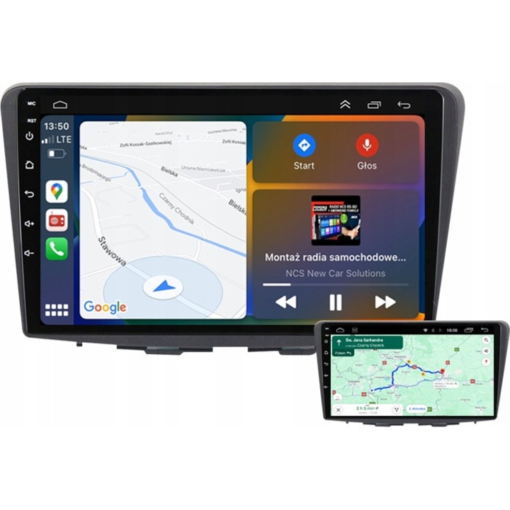 Radio auto NCS 2DIN, model RS-305, 9" touchscreen, Android 12, suport Apple CarPlay, pentru Suzuki Baleno 2016-2019