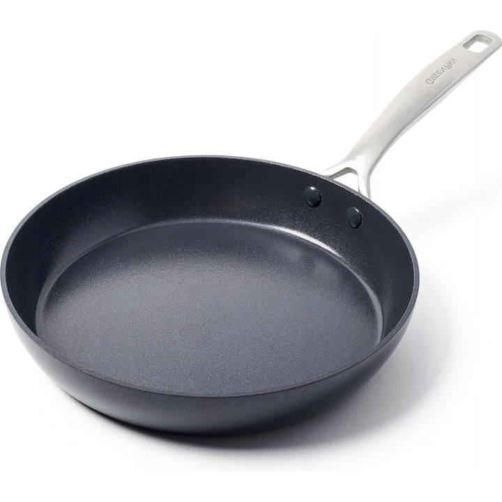 Тиган GreenPan Copenhagen 24см, керамичен, незалепващ, за индукция, инокс