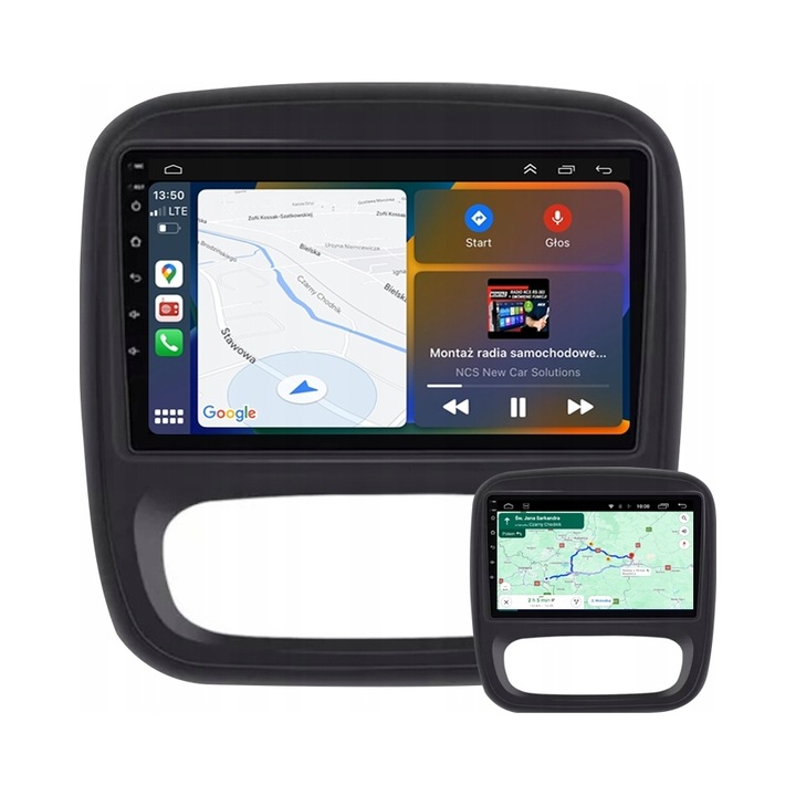 NCS multimédia állomás Renault Trafic 3 III 2014-2021, 9" érintőképernyő, Android 12, 2GB RAM, WiFi