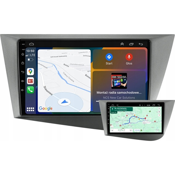 Radio auto NCS, model RS-305, 9" touchscreen, Android 12, 2GB RAM, pentru SEAT LEON 2 II 2004-2012