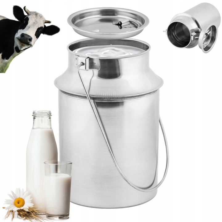Tejforraló 5L, Topfann, inox, fedő fogantyúval, ezüst