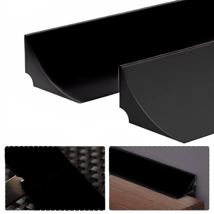 Banda de etansare anti-mucegai, 100cm, neagra, pentru baie