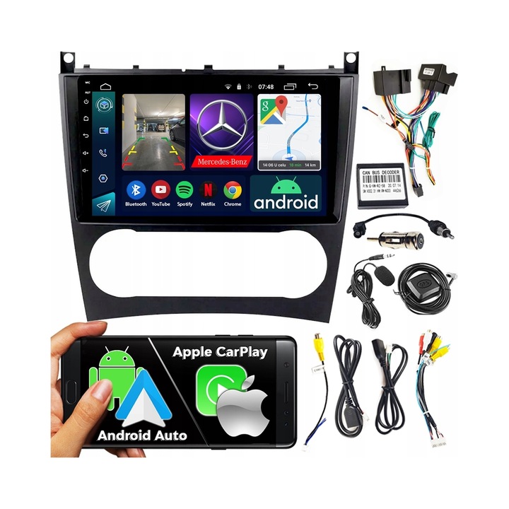 Radio auto NCS RS-305 2-DIN, touchscreen, Bluetooth, GPS, Wi-Fi